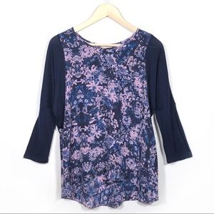 NWT 6 Rebecca Taylor 100% Silk Blue Kiku Blouse